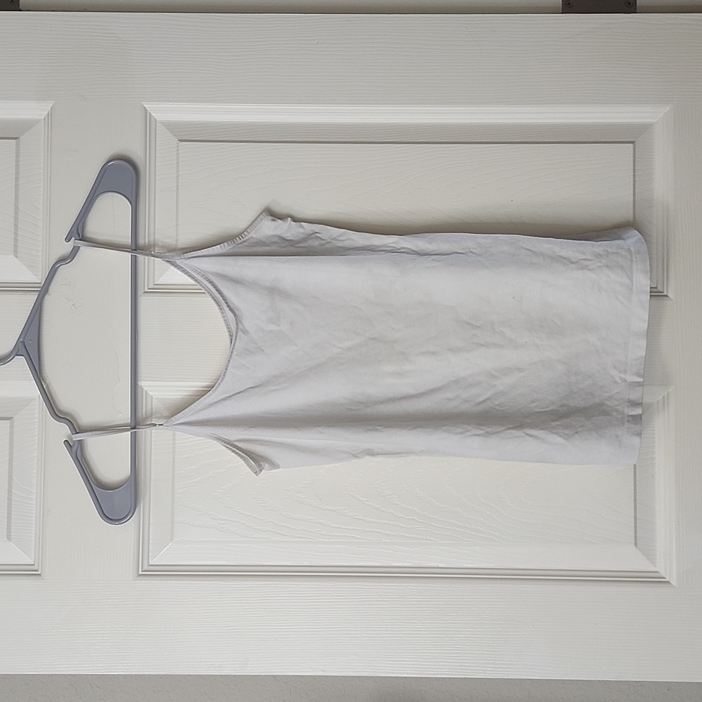 White spaghetti strap tee. From TIME AND TRUE Walmart.